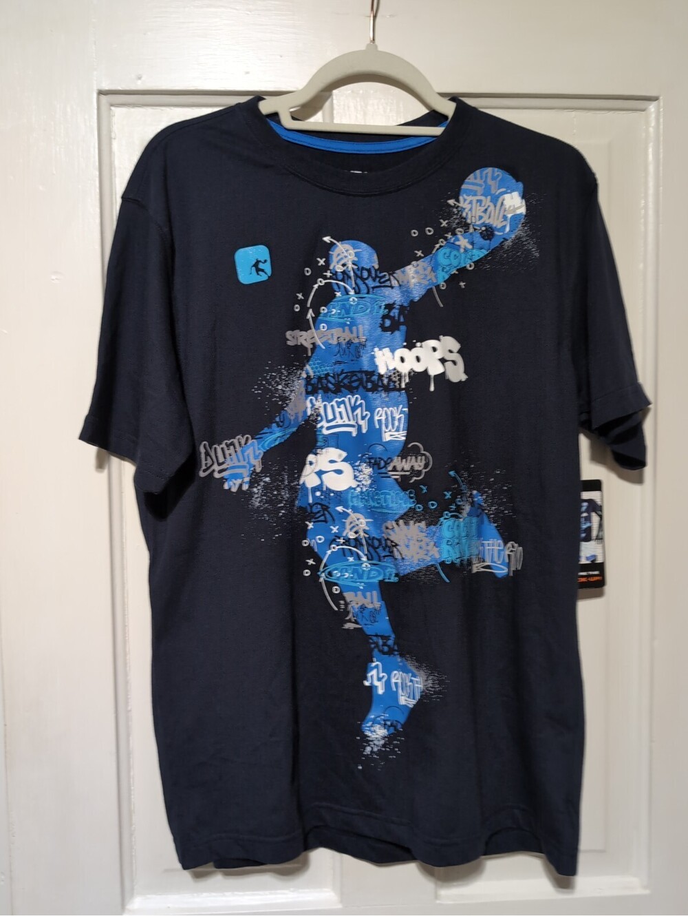 AND1 Score The Hook Up Graphic T Shirt Basketball Hoops Men's M(1596)F